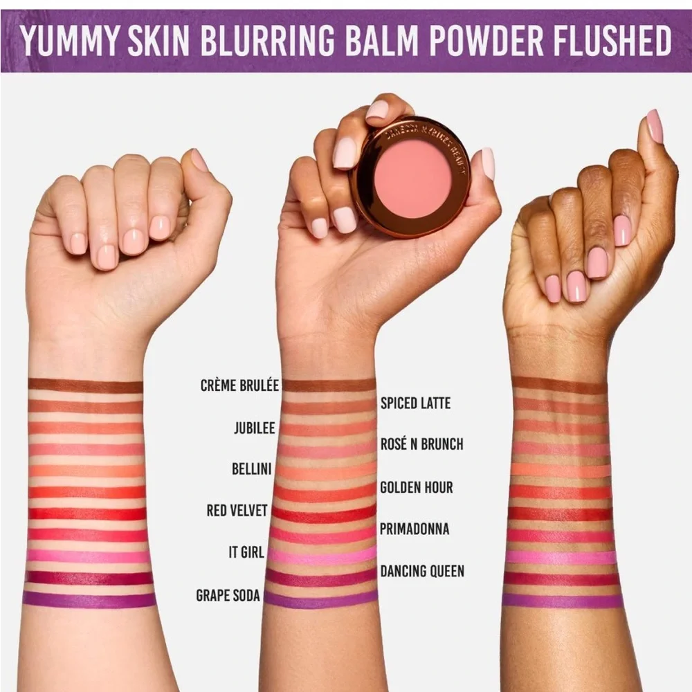 💫Danessa Myricks Yummy Skin Flushed Blur Balm Powder Mini Rose N Brunch NIB